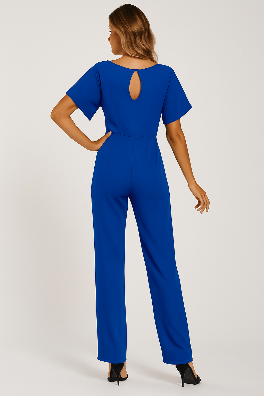 Belted Jumpsuit – Elegant Wide Leg One Piece-Womens Jumpsuits-