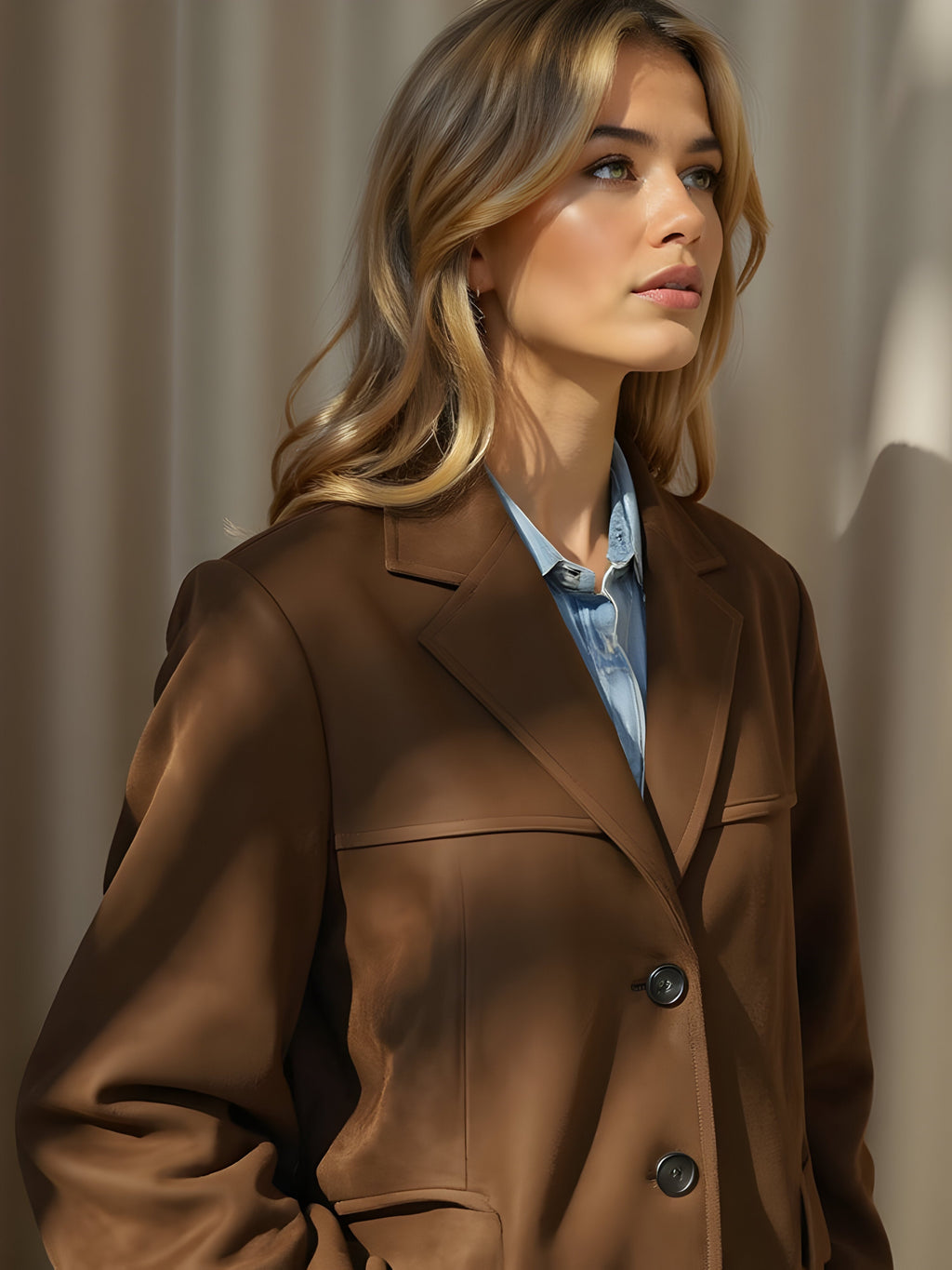 Classic Suede Jacket – Timeless Autumn Winter Lightweight Jacket-Womens Jackets-