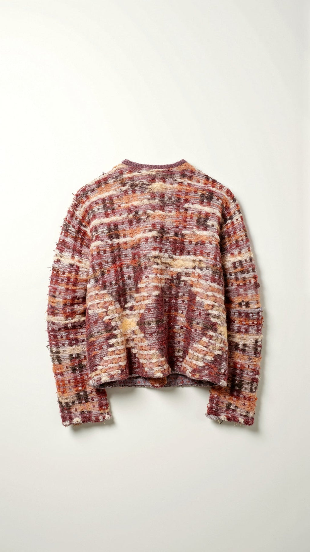 Bouclé Mélange Cropped Jacket with Gold Buttons-Womens Jackets-